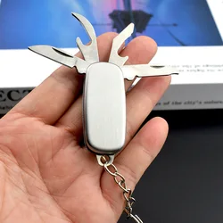 Street Pocket Knife tool purchase Multi Outdoor Gadgets 4 Open Swiss Folding Knife Multifunction Bottle Opener Keychain