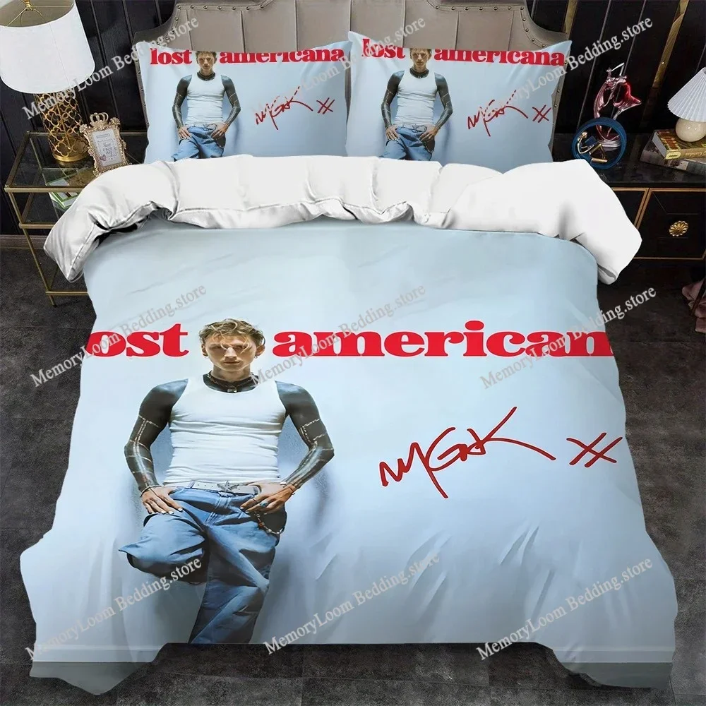 Rapper M-Machine G-Gun-Kelly Music Duvet Cover Set Bedding Soft Laundry Cotton Bed Four Seasons Student Dormitory Home Textile