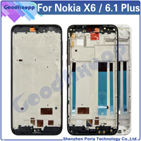 Frame For Nokia 6.1 Plus / X6  TA-1099 TA-1103 TA-1083 TA-1099 Media Case Front Frame Screen Frame Middle Bezel Frame Replace