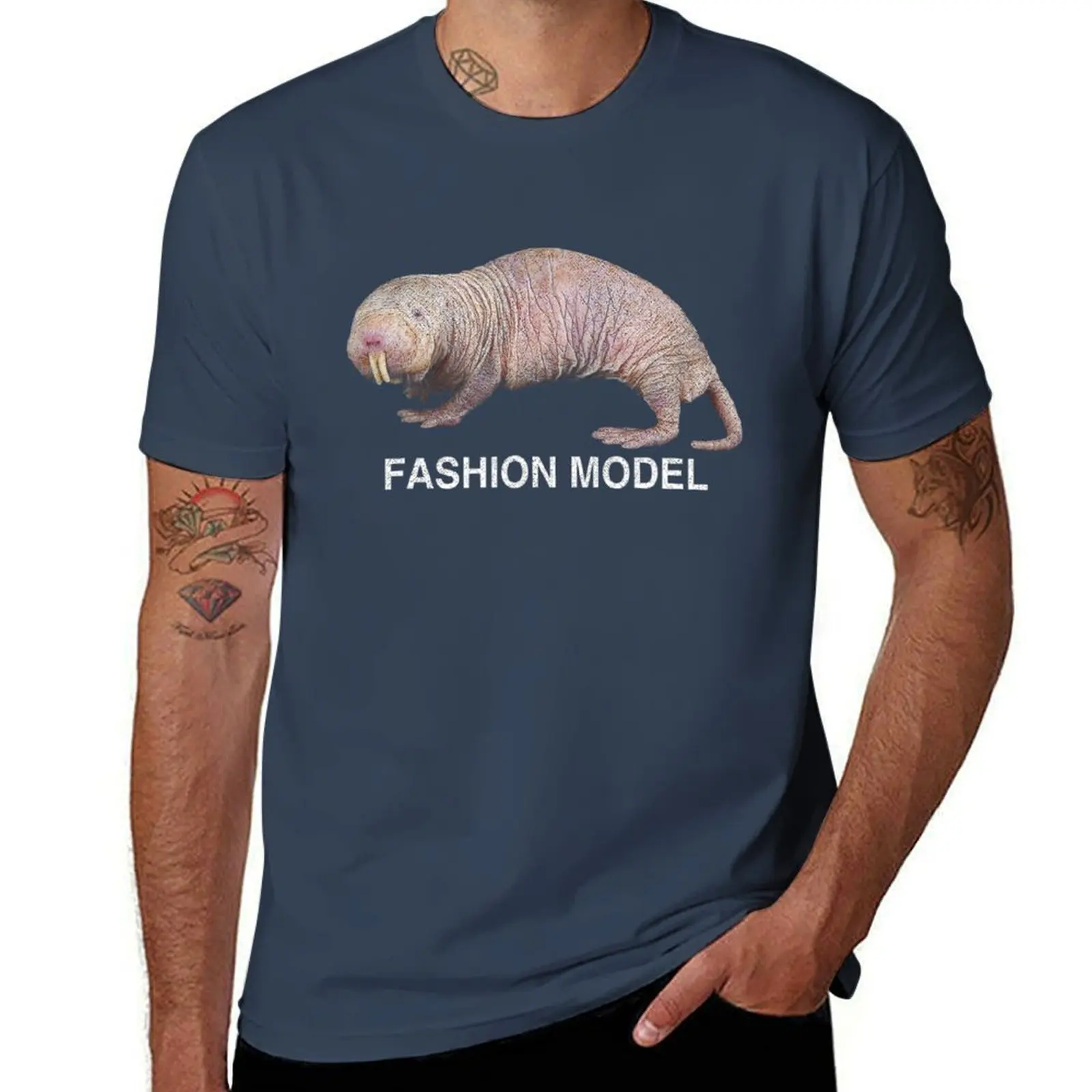 

Rat Naked Mole T-Shirt Large Size Soft Cotton T-Shirt