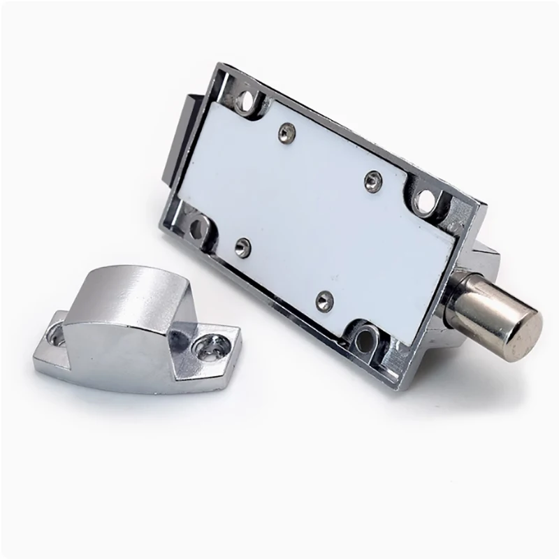 1PCS Button Type Anti-theft Lock Automatic Spring Bolt Bathroom Electrical Cabinet Box Press Type Door Bolt Household Industrial