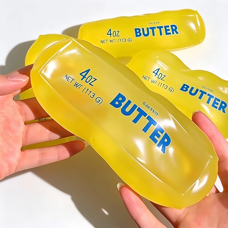 Vaseline Butter Squishy Fidget Toy Soft Plasticity Coconut Oil No Rebound Butter Stick Squeeze Ball Toys Sensory Anti Stress Toy