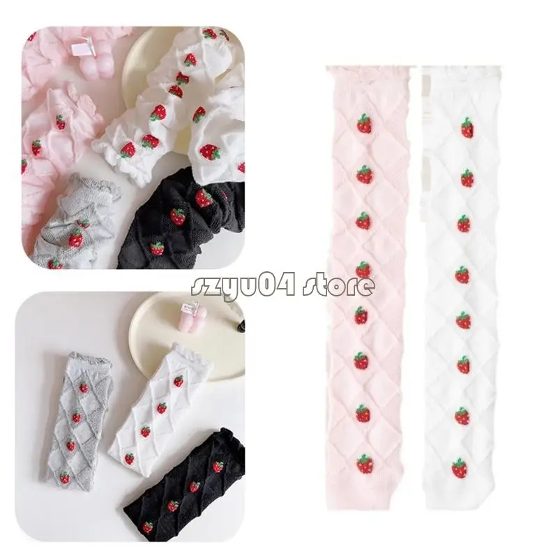 4x7d 1 زوج الجوارب المطبوعة الفراولة المطبوعة