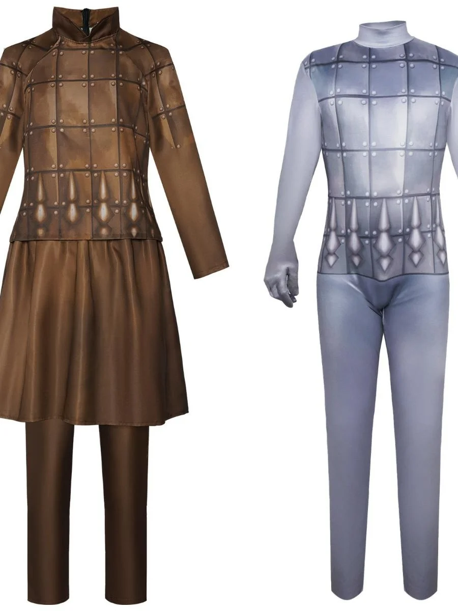 Nowy strój anime na Halloween, zestaw wojownika terakotowego, ubrania sceniczne, damski strój etniczny, moda wiosna 2024