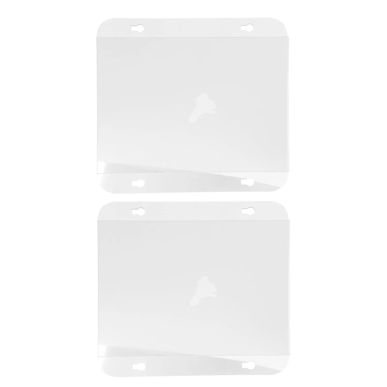 2pcs Transparent Acrylic Cup Sign Holder Wall Mounted For Glass Door Display Stand Stores Offices Frame Table