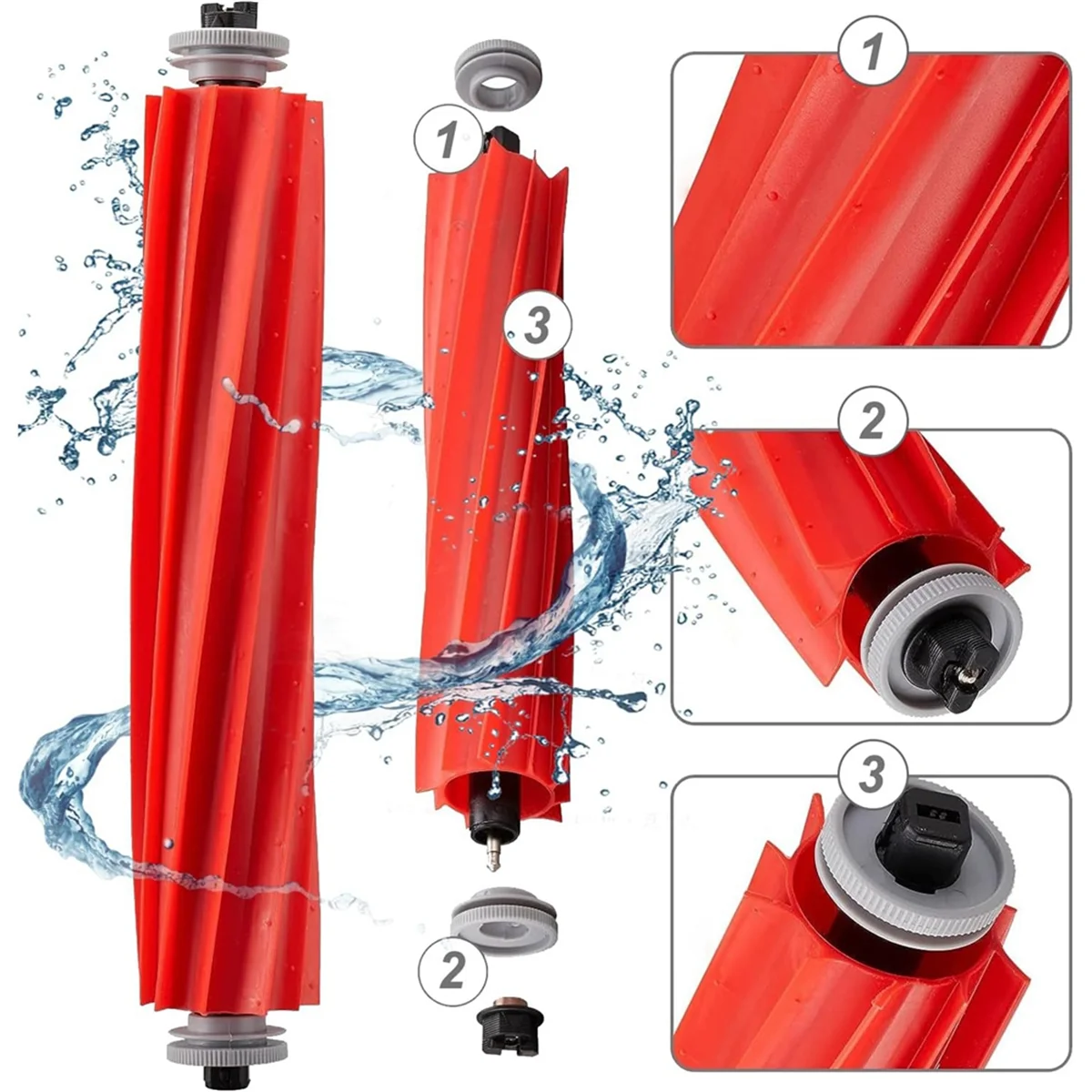 HEIßER Für Xiaomi Roborock S7 Pro Ultra/S7 MaxV Ultra/S7 MaxV Staubsauger, ersatz Teile Wichtigsten Seite Pinsel Mopp Filter Taschen