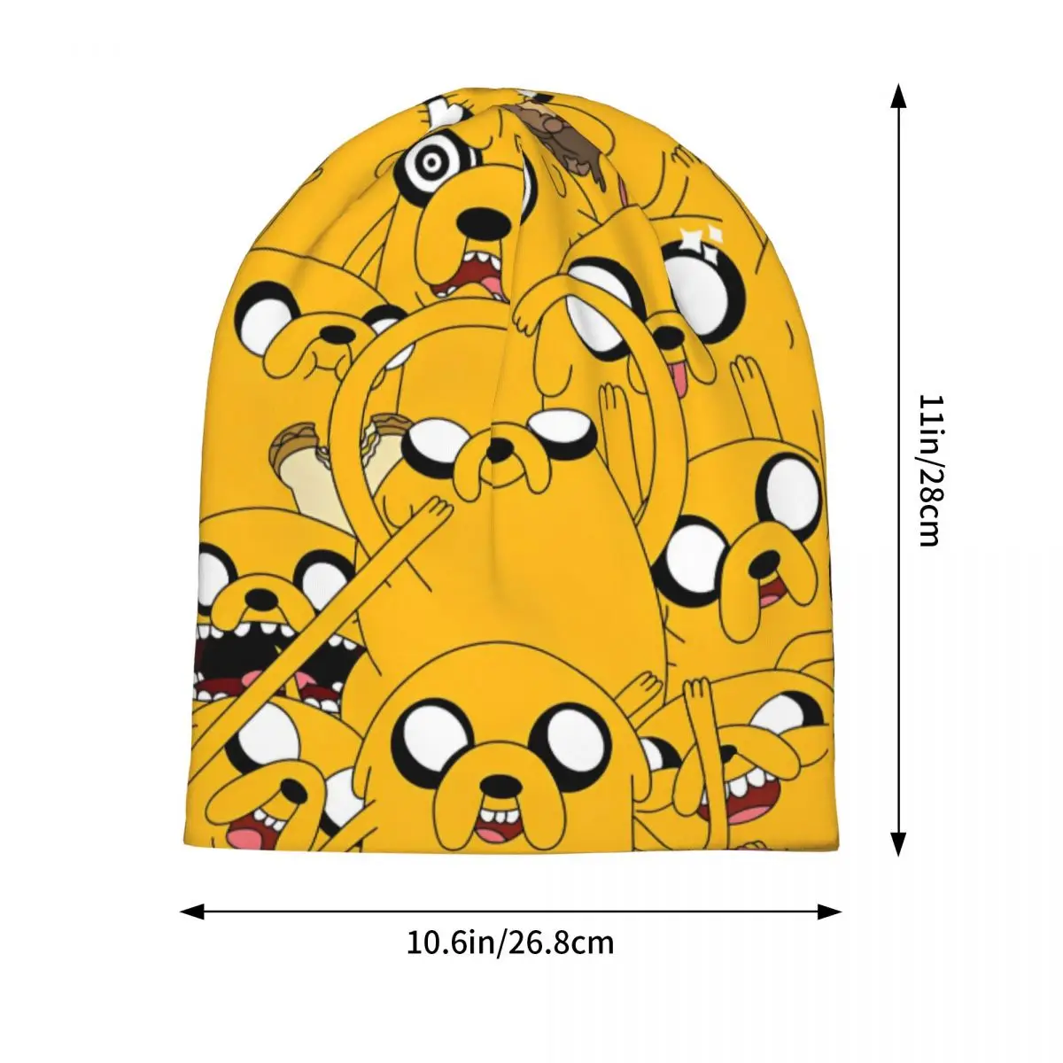 It's Jake Dog Collage Cap Adventures Hip Hop Men Women Outdoor Skullies Beanies Hats Summer Warm Dual-use Bonnet Hat