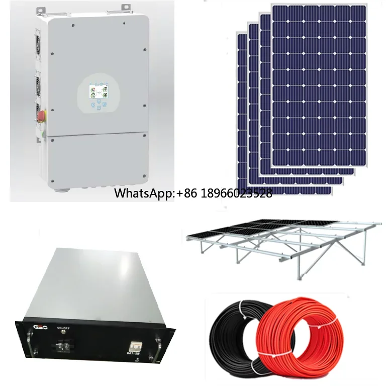 Hybrid solar energy systems 5kw 10kw solar power hybrid system with 48v lithium iron battery