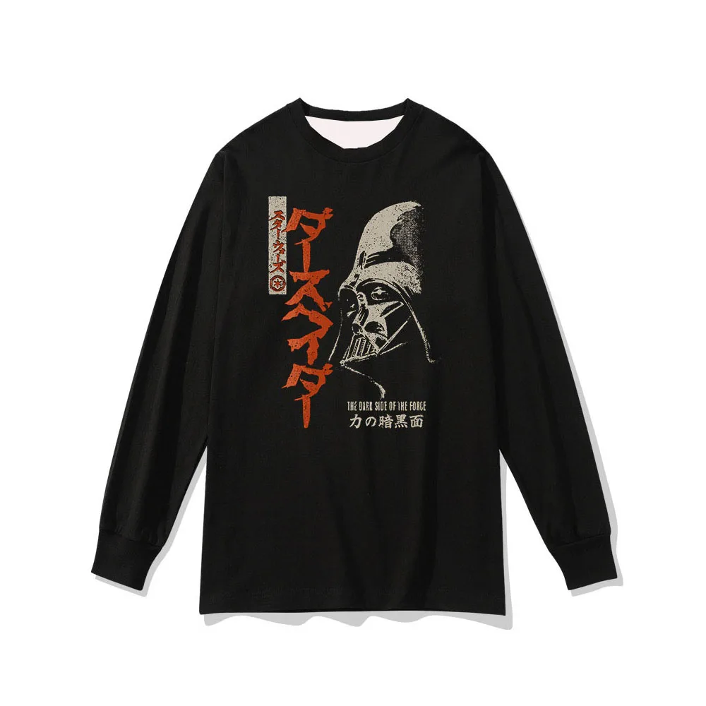 

3D printed Star Wars peripheral commemorative edition Star Wars round neck long sleeved T-shirt fashionable quick drying