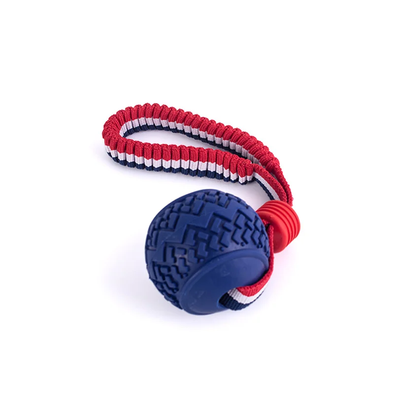 Bite Resistant Dogs Chewing Toys Pet Interactive Training Rope Knot Balls Puppy Tooth Cleaning Molar Ball with String Dog Toy