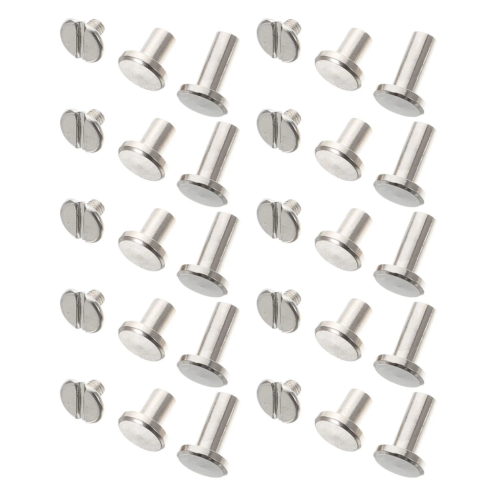 

30 Sets Belt Screw Leathercraft Screws Nail Rivets Fasteners Back Multifunction Post Kit
