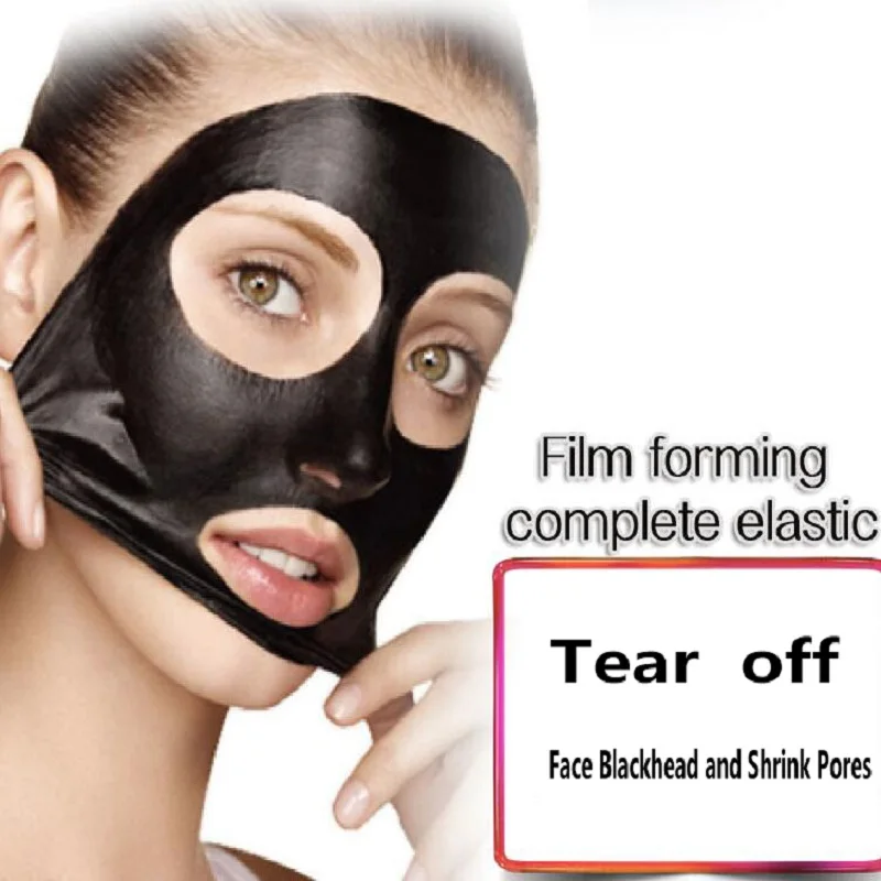 Activated BambooSkincare Face and Nose Deep Cleansing Charcoal Peel Off Best Remover Blackhead Mask Skincare Cosmetics