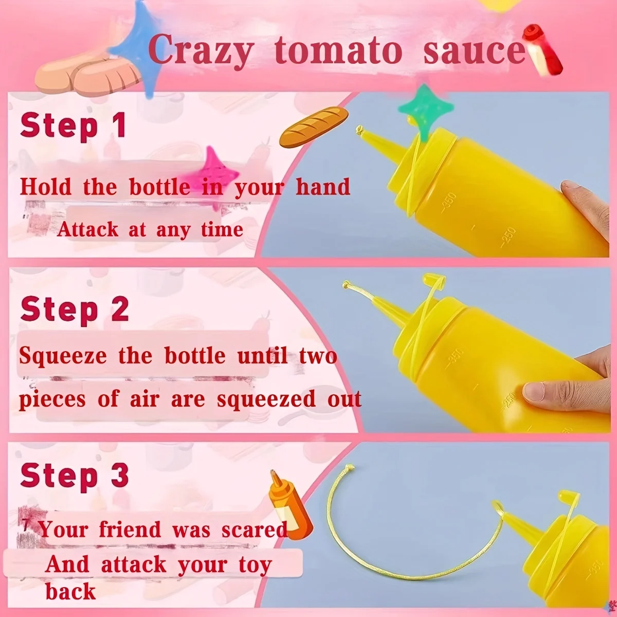 Prank Ketchup Gag Gift Novelty Gift Funny, Stress Reducing Tomato Juice Spoof Stress Reducing Sand Sculpture Scary Prank Toys