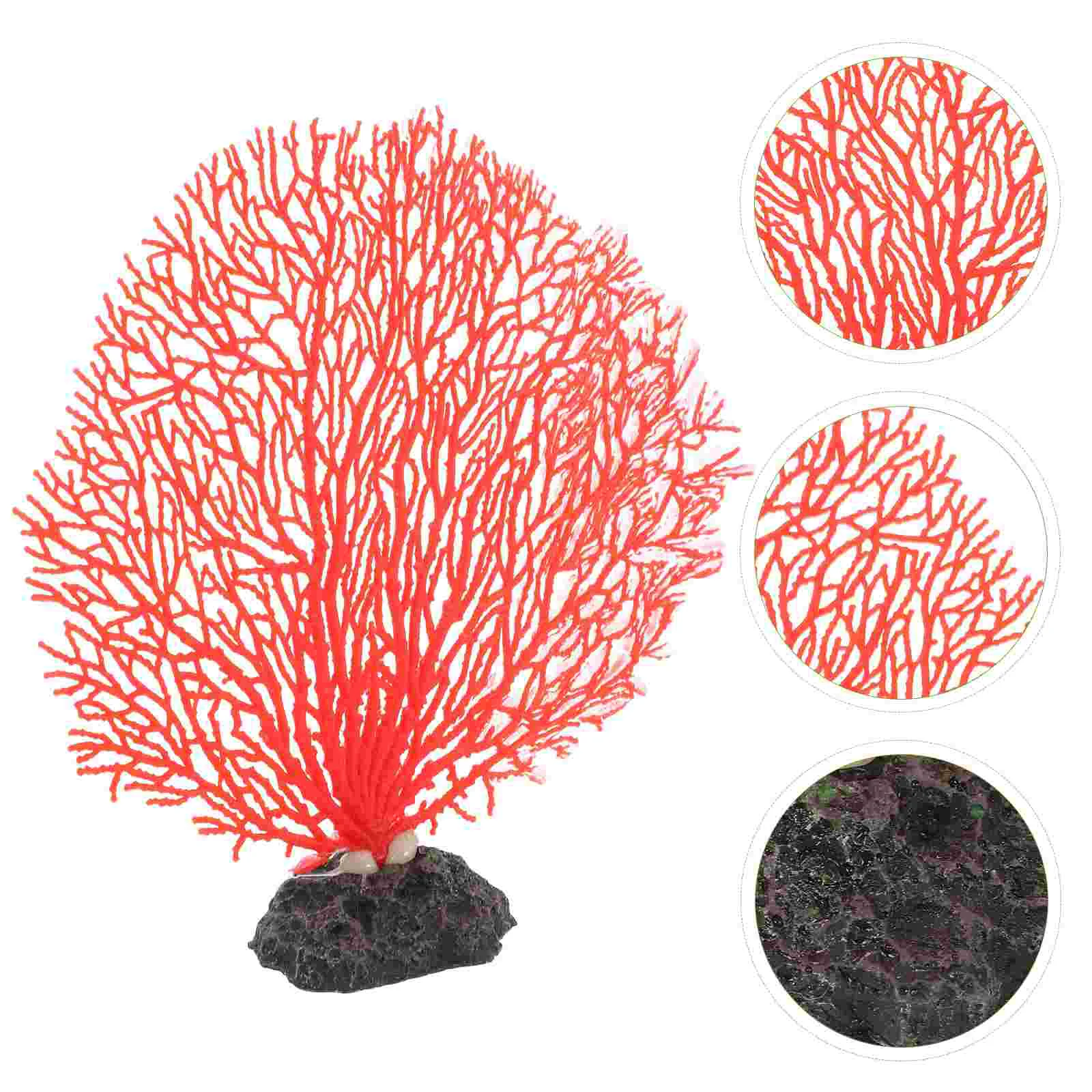 Simulated Coral Wall Aquarium Ornament for Fish Tank Aquarium Underwater Plants Reef Household Home Wear-resistant Pvc Creative