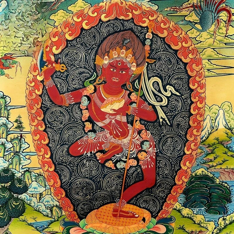 Hand-painted thangkas, Nepalese mineral paints