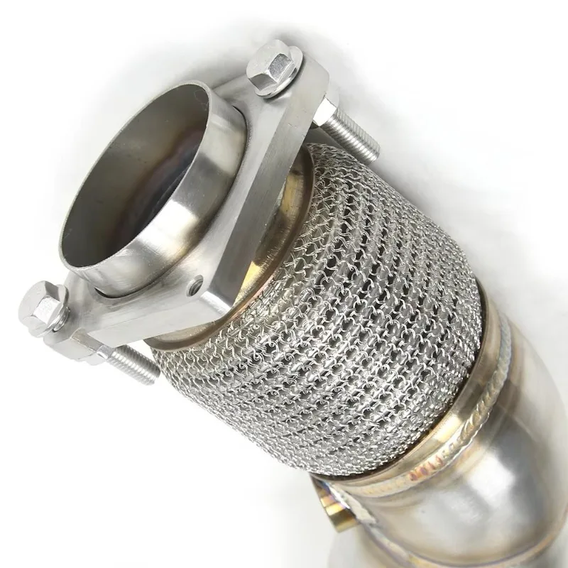 For F87 M2 S55 Test Pipe + 2015-2019 F80 M3 F82 M4 S55 2021 304 Stainless Steel Racing Downpipe