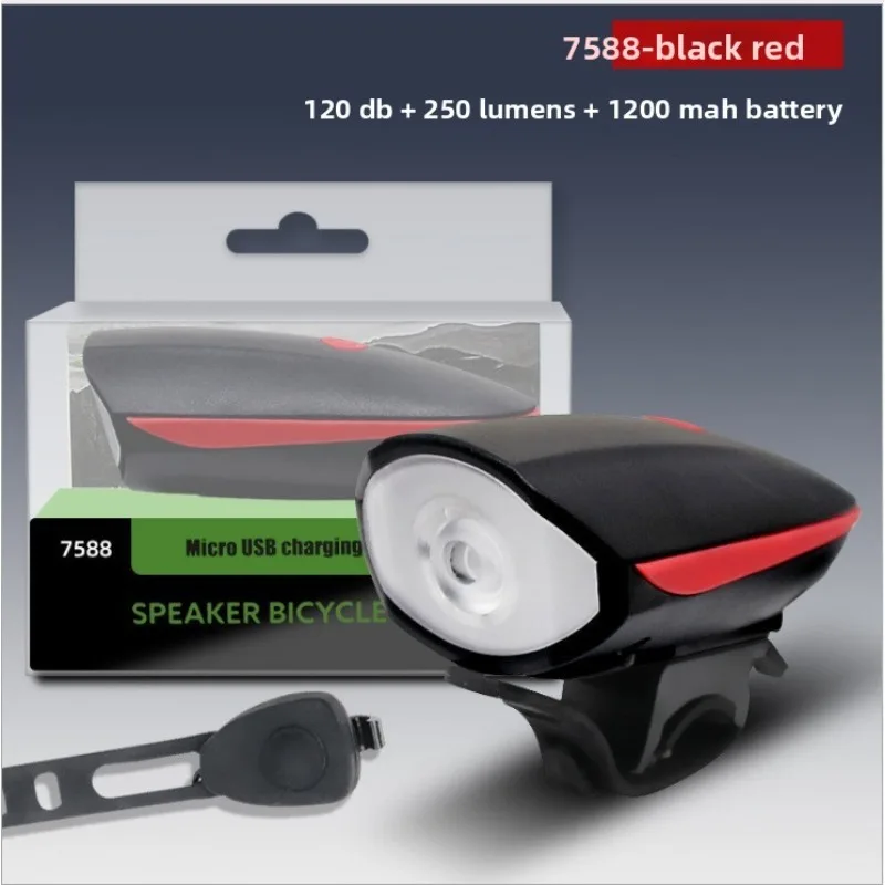 Bike Front Light + Horn, High Brightness, Perfect for Mountain Bikes, Kids Cycling & Night Riding Equipment