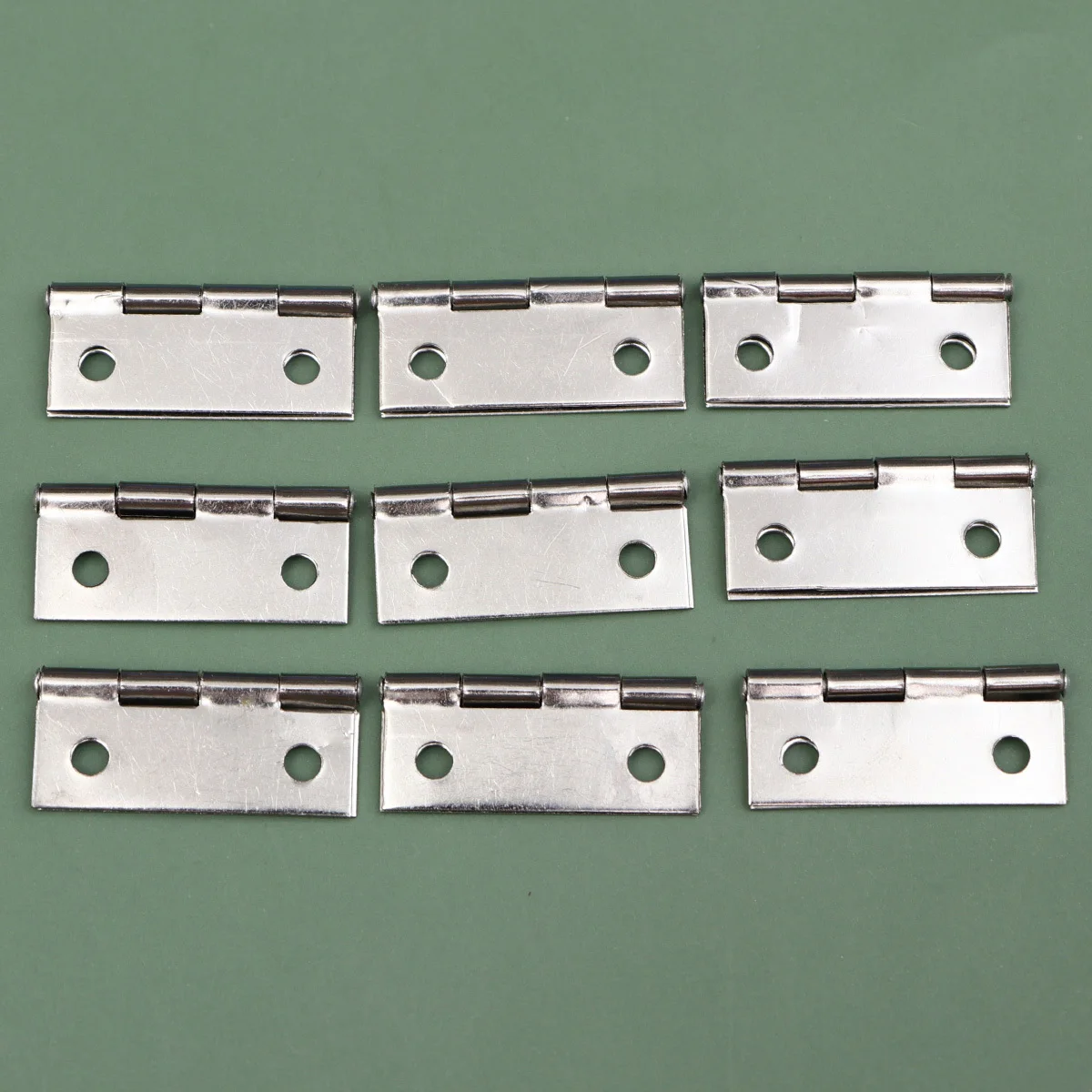

32Pcs Door Hinge Stainless Steel 1.5 Inch Back Flap Hinge Heavy Duty Vintage Wooden Box Toolbox Hardware
