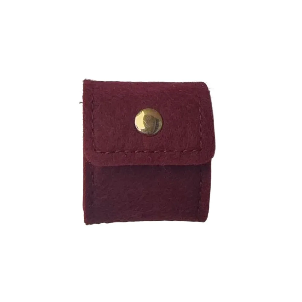 

Mini Velvet Jewelry Display Bag Flip Cover Simple Jewelry Pouch Microfiber Fabric/Felt Earrings Organizer Earrings Organizer
