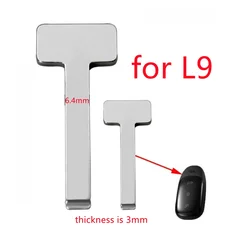 10PCS/Lot Car Smart Emergency Insert Key Blank Blade Replacement for Lixiang L9