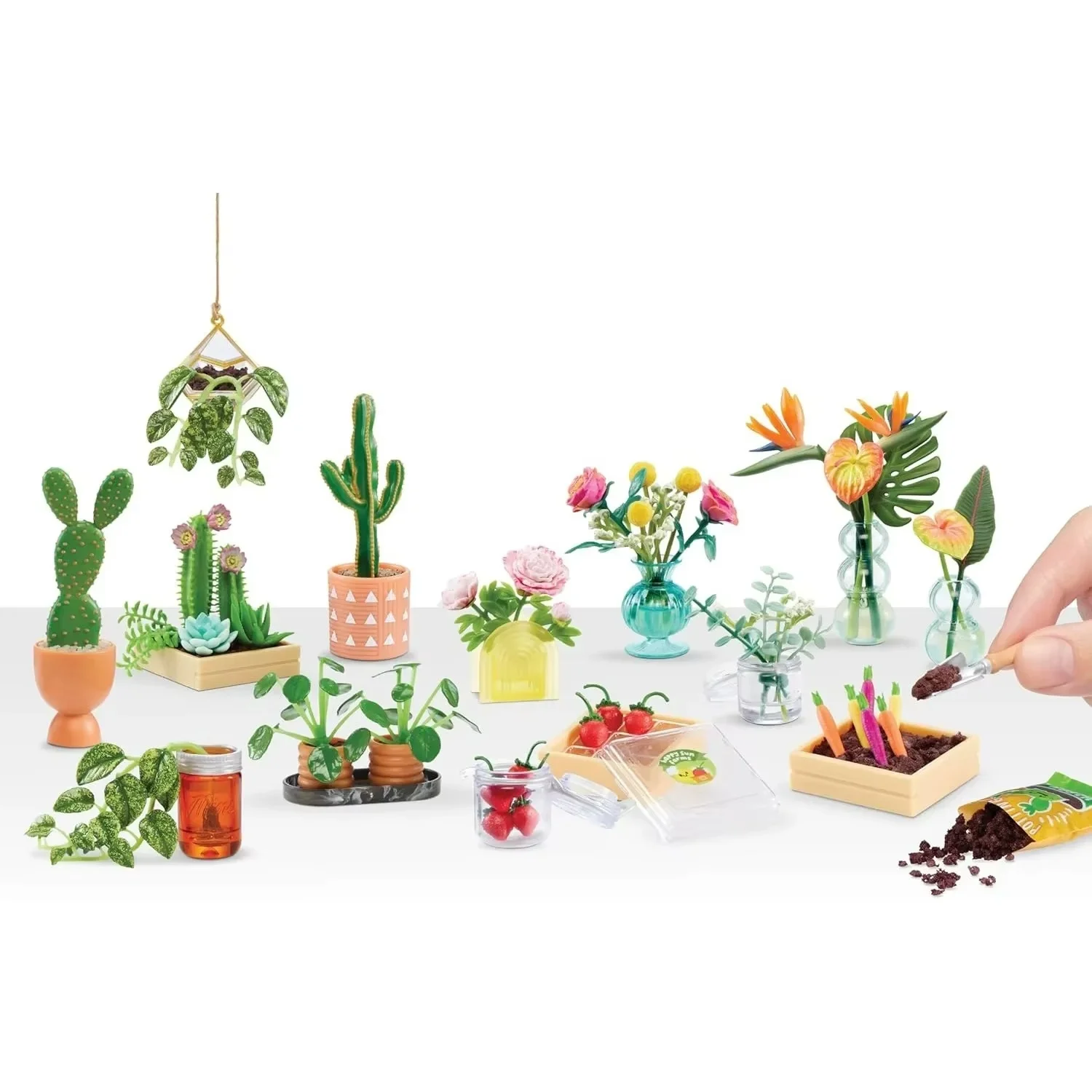 Originele Miniverse Botanicals Mini Plant Potted Flower Farm Eettafel Set Blind Box Diy Figure Halloween Verjaardagscadeau Speelgoed