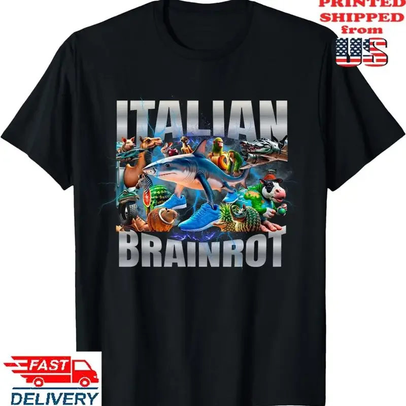 Tralalero Tralala Bootleg Brainrot Italian Meme T Shirt