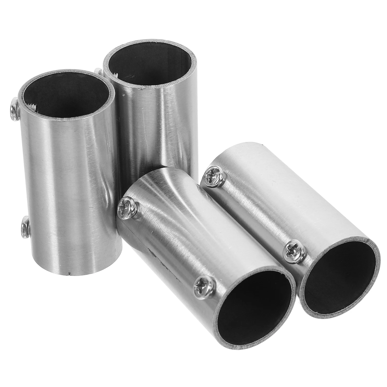 4Pcs Stainless Steel Hand Rail Tube Connector Stable Connection Precision Machined for Various Applications 2-Way Tube Connector