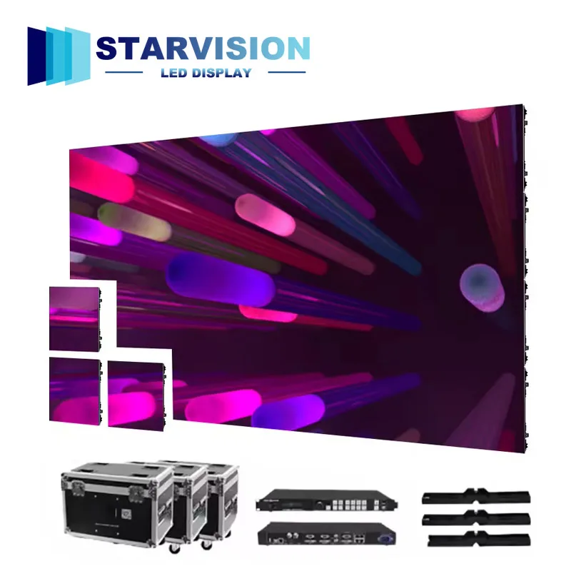 P2.604 P3.91 P2.976 Full Color LED Display Indoor Outdoor Rental LED Video Wall with 5-Year Warranty