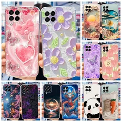 For Samsung Galaxy M53 M33 5G Case Popular Flower Transparent Silicone Soft Slim Back Cover For Samsung M53 SM-M536B M 33 Fundas