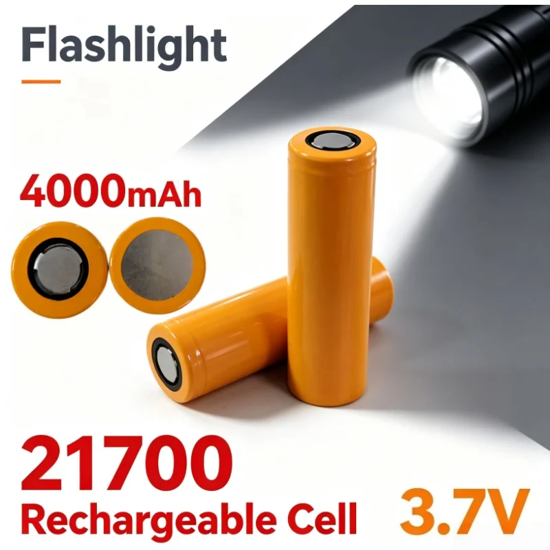 Brand‑New 21700 Lithium‑Ion Battery 3.7V 4000mAh Rechargeable Cell Suitable for Various Electric Tools
