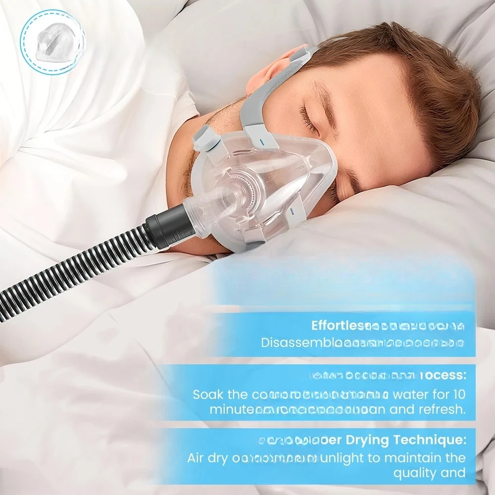 

F20 Silicone Replacement Cushions Cushion Compatible with Original F20 FrameFull Face Mask Cover Mouth and Nose