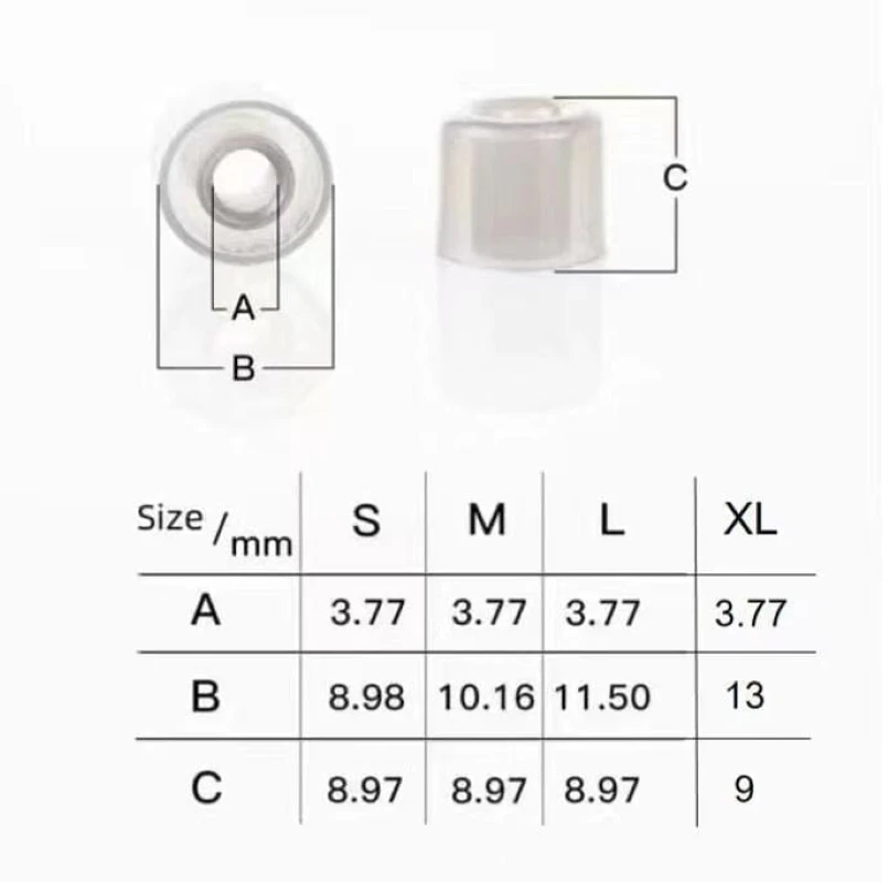 DUNU S & S (Stage & Studio) silikonowe końcówki do dyszy 4.0mm-6mm S/M/L(3 pary), końcówki słuchawek zapewniają rozszerzenia o wysokiej częstotliwości