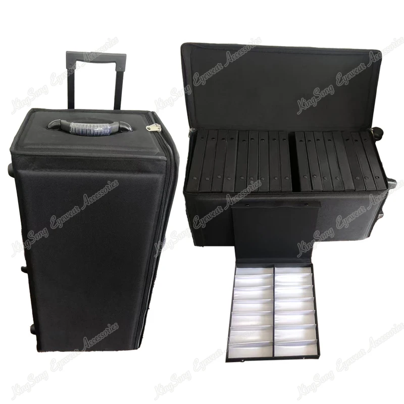 Jumbo Eyeglass EVA Travel Trunk Suitcase for 252 frames or 144 sunglasses