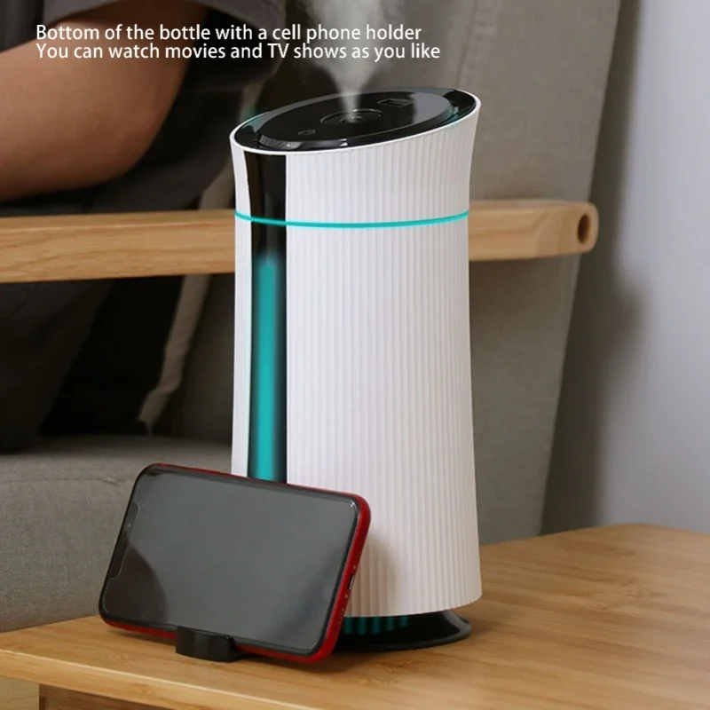 1150ml Portable Mini Humidifier Visible Water Level Quiet USB Small Cool Mist Humidifier With Colorful Light For Bedroom Office
