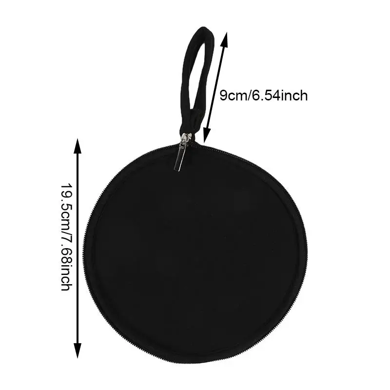 Computer Mouse Pad With Zip Foldable Office Mouse Pad Multi-functional Mouse And Headphone Storage Bag Computer Accessories