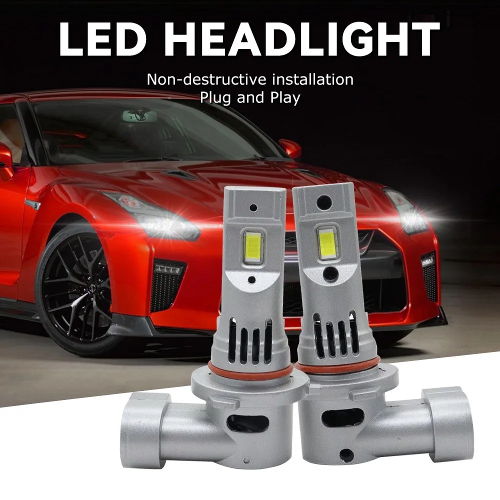 TCYATO automotive led 1:1 through-hole headlights, no-wiring high-brightness 6000K focused headlights 9005 9006