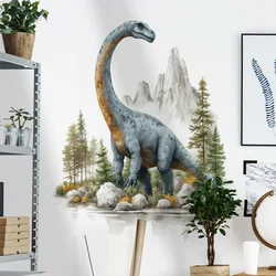 Dinosaur Vinyl Tile Child Wall Stickers For Kids Room Decor Wall Decor Adhesive Wallpaper Furniture Sticker Bathroom Decoration