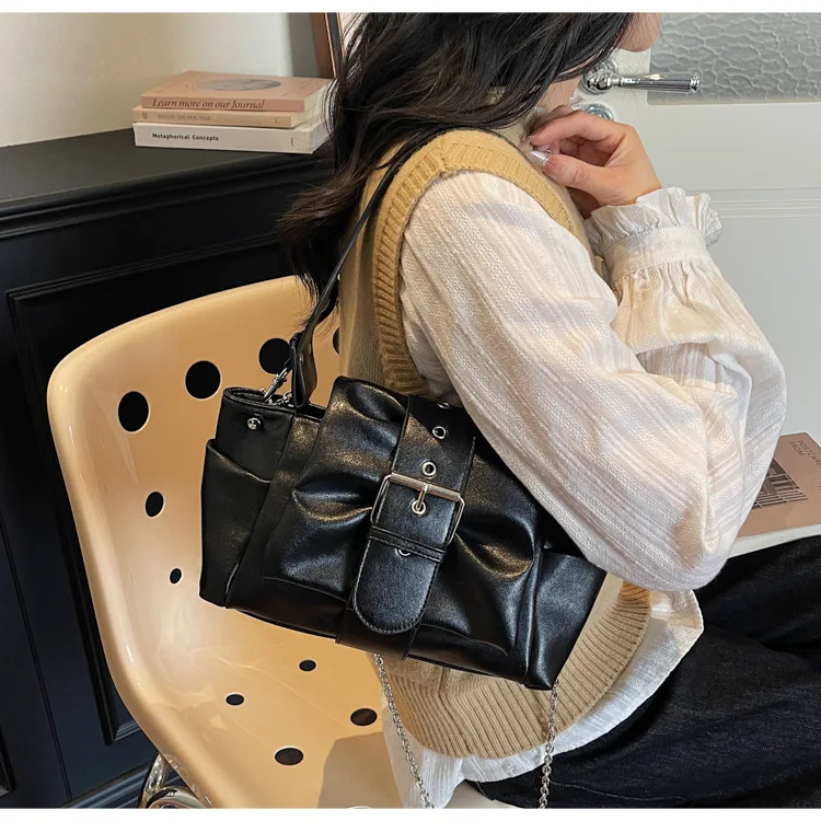 

Минималистичная стильная сумка с верхней ручкой, модная универсальная сумка через плечо, премиальная повседневная сумочка, новинка 2026 года