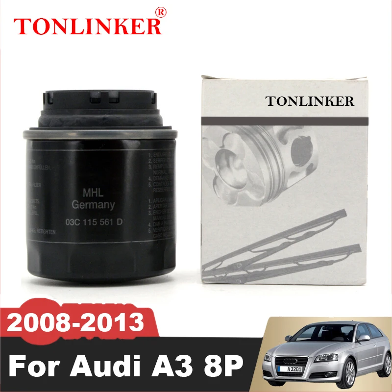 

Масляный фильтр TONLINKER 03C115561D для Audi A3 8P 1,2 TFSI CBZB 1,4 TFSI CAXC CMSA 2008 2009 2010 2011 2012 2013, автомобильные аксессуары