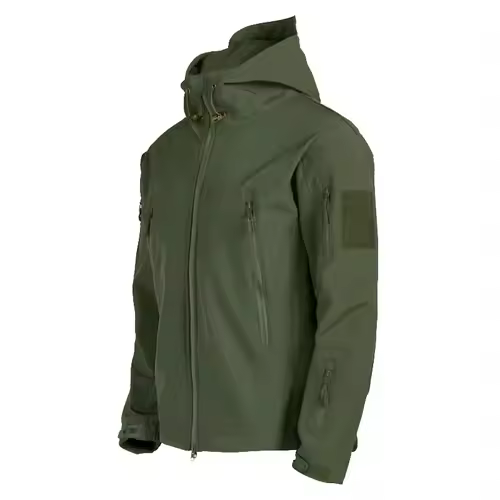 Military Shark Skin Soft Shell Jackets Men Tactical Windproof Waterproof jacket men Army Combat Jackets Mens Hooded Bomber Coats - Image 2