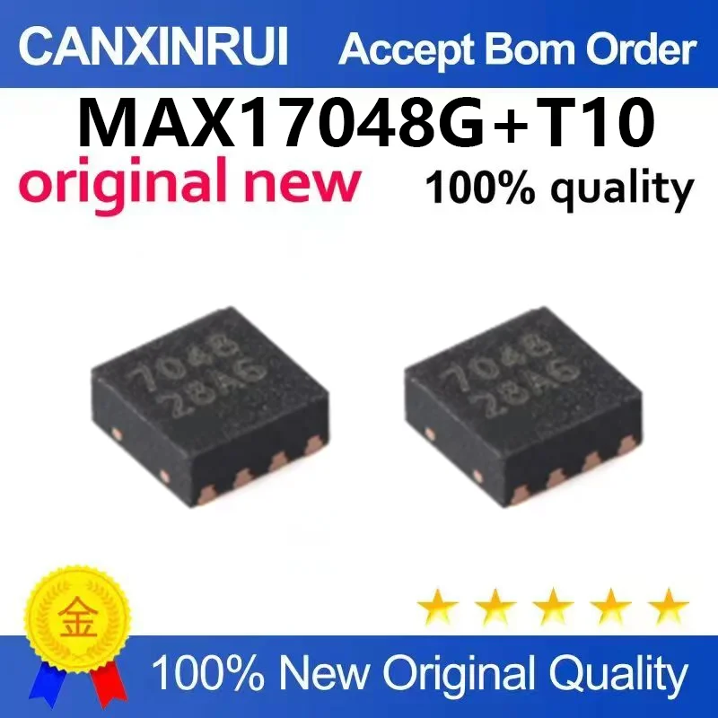 （5pcs-100pcs）Original MAX17048G+T10 MAX17048 silk screen 7048 TDFN-8 low-power current and electricity meter