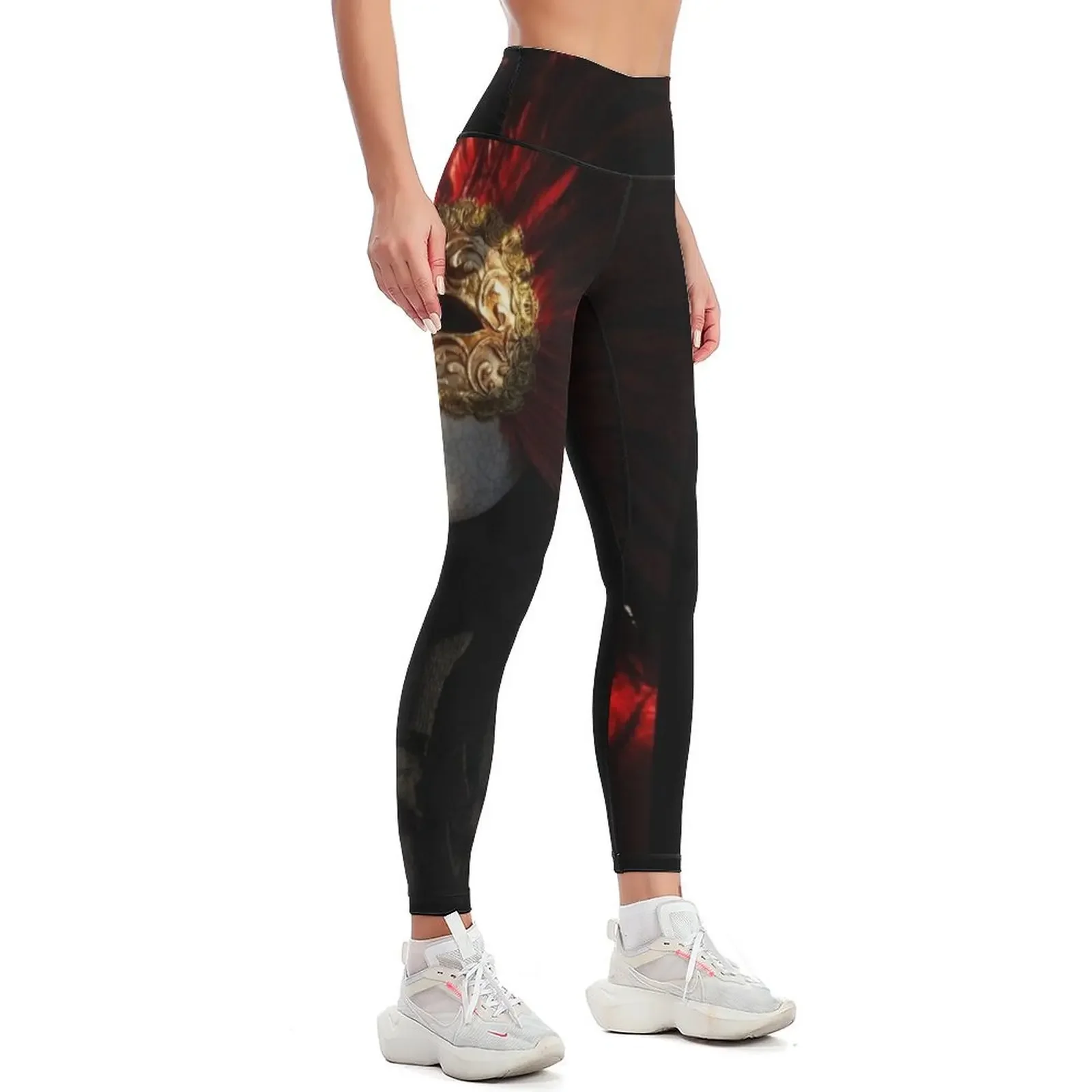 Lady in red Leggings sports tennis for Women's sports pants gym sportswear woman gym clothing Womens Leggings