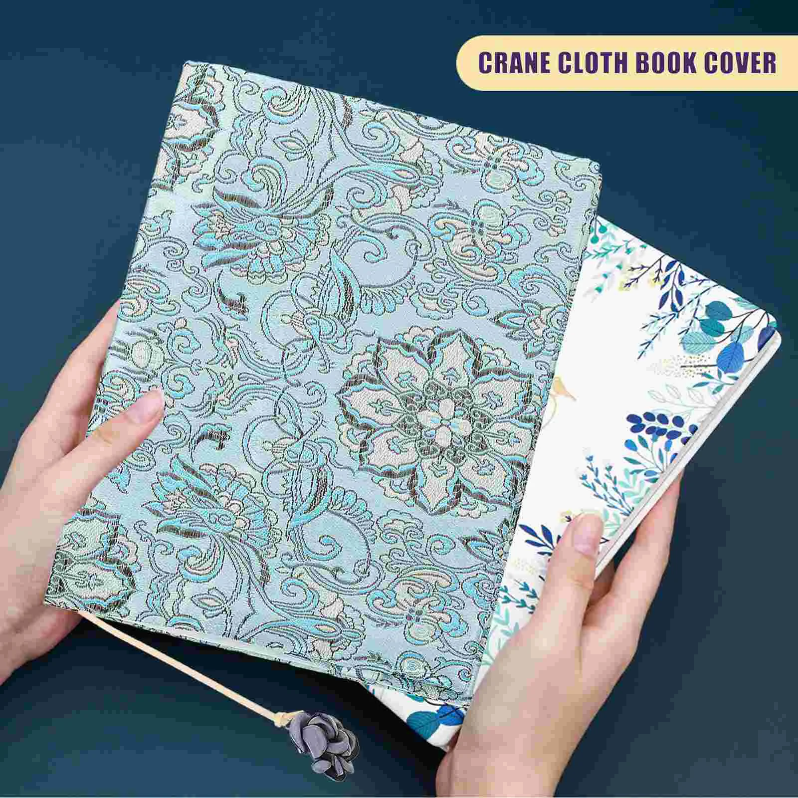 Exotic Handmade Cloth Book Cover Notebook Fabric A5 Adjustable Covers Sleeve for Lovers Composition Size Decoration Textbooks