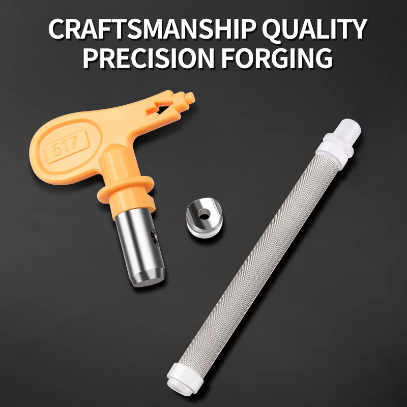 1Set  Airless Paint Sprayer Tip 517 and Airless Spray Filter For Airless Sprayer Spraying Machine Parts