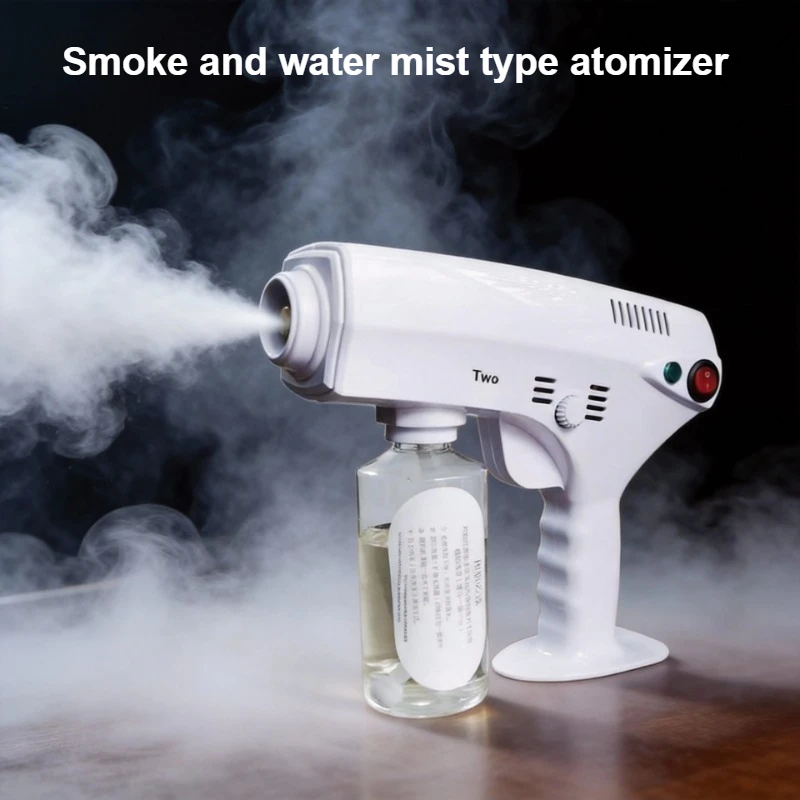 Handheld Smoke Gun, Portable Atomizing Smoke Generator, Multi-Scene Spray Machine for Stage Performances and Experiments.