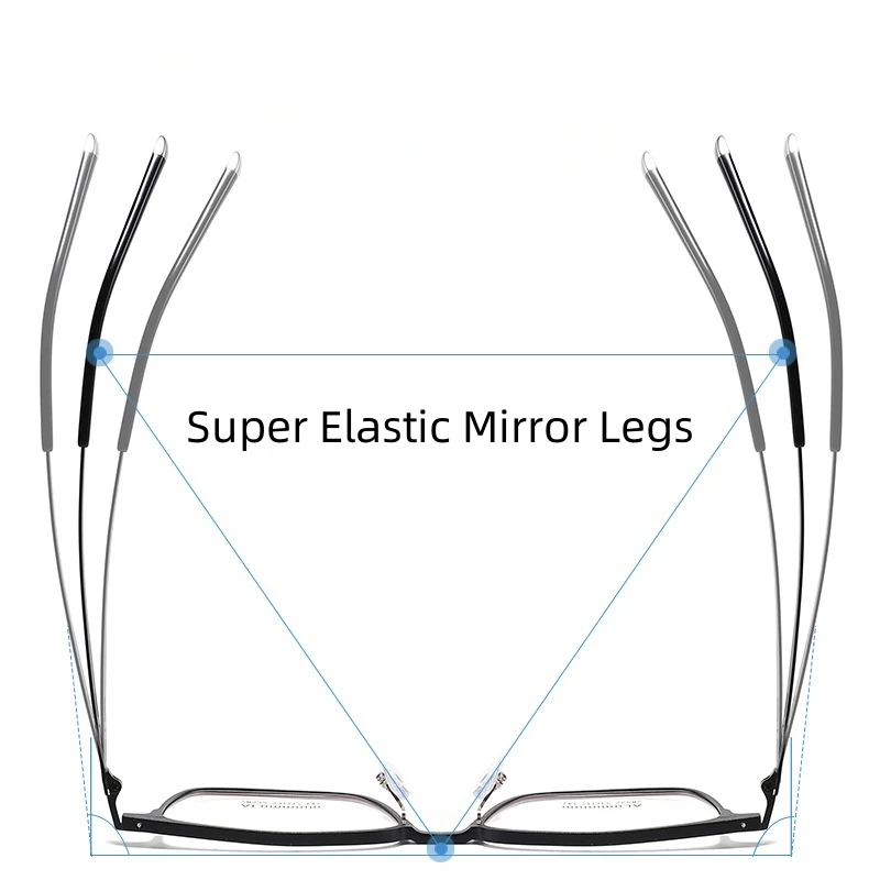 FIRADA Fashion Square Glasses Retro Comfortable Aluminum Magnesium Eyewear Luxury Prescription Eyeglasses Frame For Men 28532SF