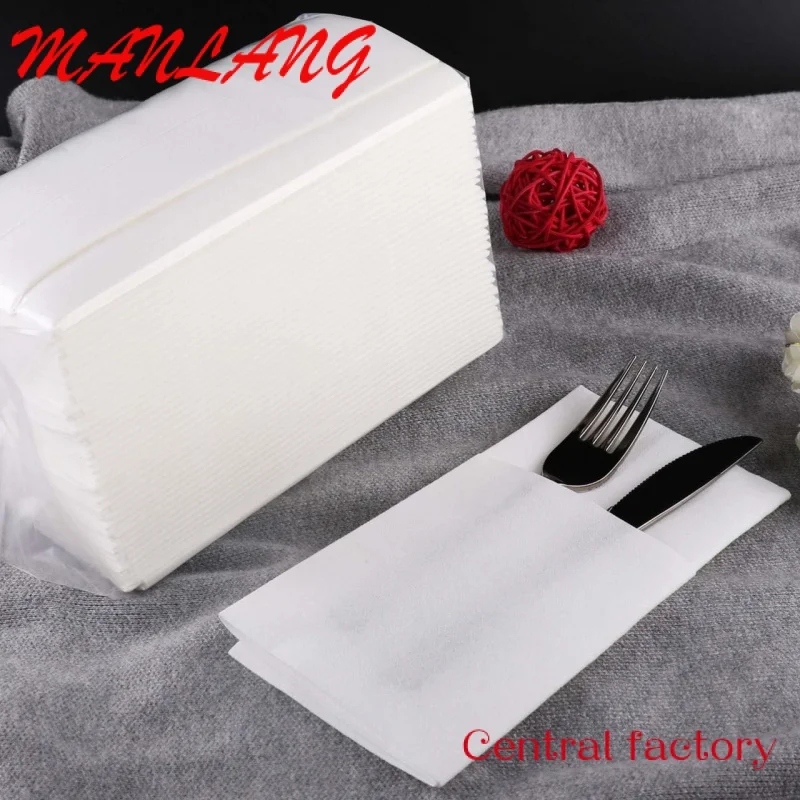 Custom  Restaurant advertising tissue paper napkin custom printed paper hotel towel paper custom