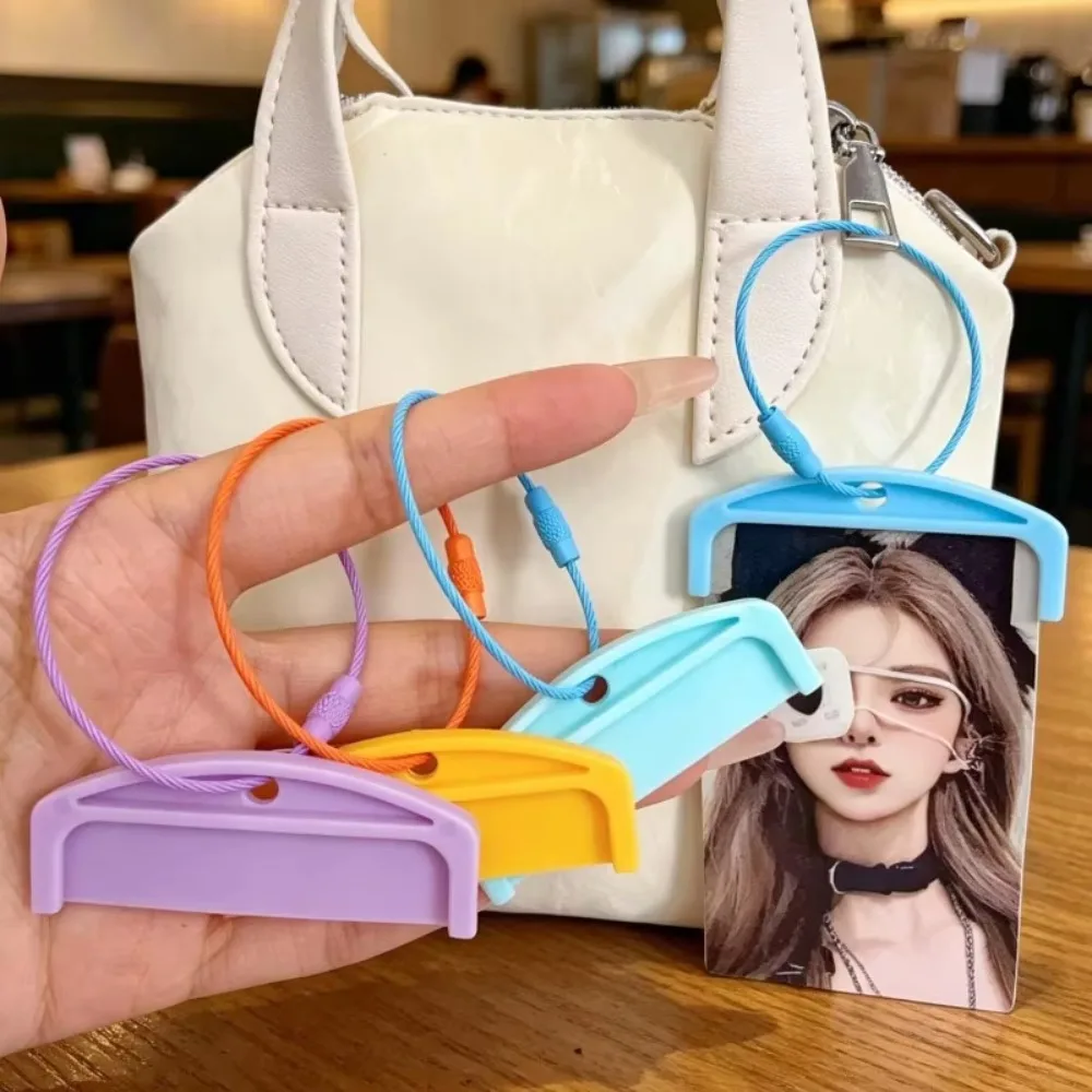 10PCS Card Holder with Ring Loops Portable Audio Story Storage Organizer Plastic Sleeve Album for Kids Player Pocket