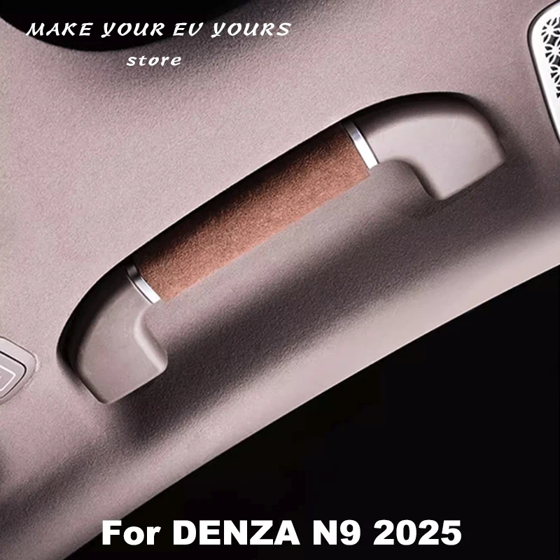 

Для DENZA N9 2025 автомобильный подлокотник на крышу, перчатки, замшевый защитный рукав, аксессуары из алькантары