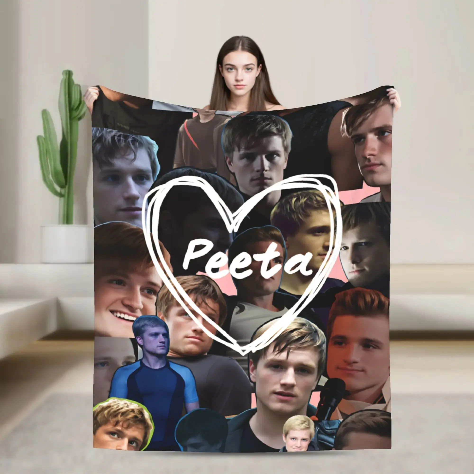 

Плед с принтом коллажа Джоша Хатчерсона, качественный теплый плед для весенних путешествий, офиса, гостиной, оригинальное покрывало для кровати